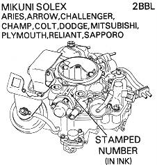 Mikuni Solex Carburetor